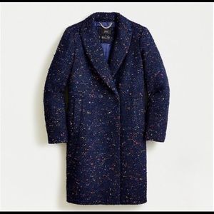 NWT J. Crew Daphne Italian Tweed Coat